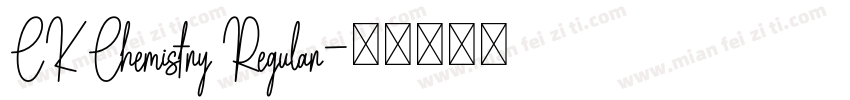 CK Chemistry Regular字体转换